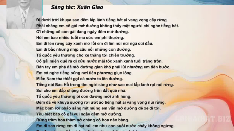 lời bài hát cẩm ly cô gái mở đường