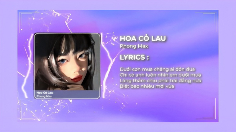 lời bài hát phong max hoa cỏ lau