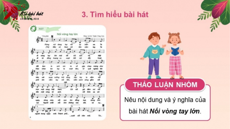 lời bài hát nối vòng tay lớn